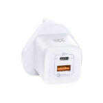 Wiwu 33W GAN Fast Charger USB-C+QC3.0 Power Adapter (RY-U33)