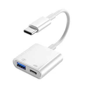 Coteetci 33017 USB-C OTG 2 in 1 Adapter