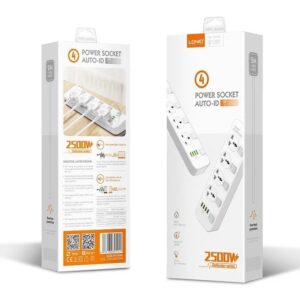 LDNIO SC4408 Extension Cord with 4 Power Socket USB Ports