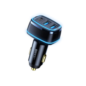 Usams Triple Port 80W Fast Car Charger (US-CC126)
