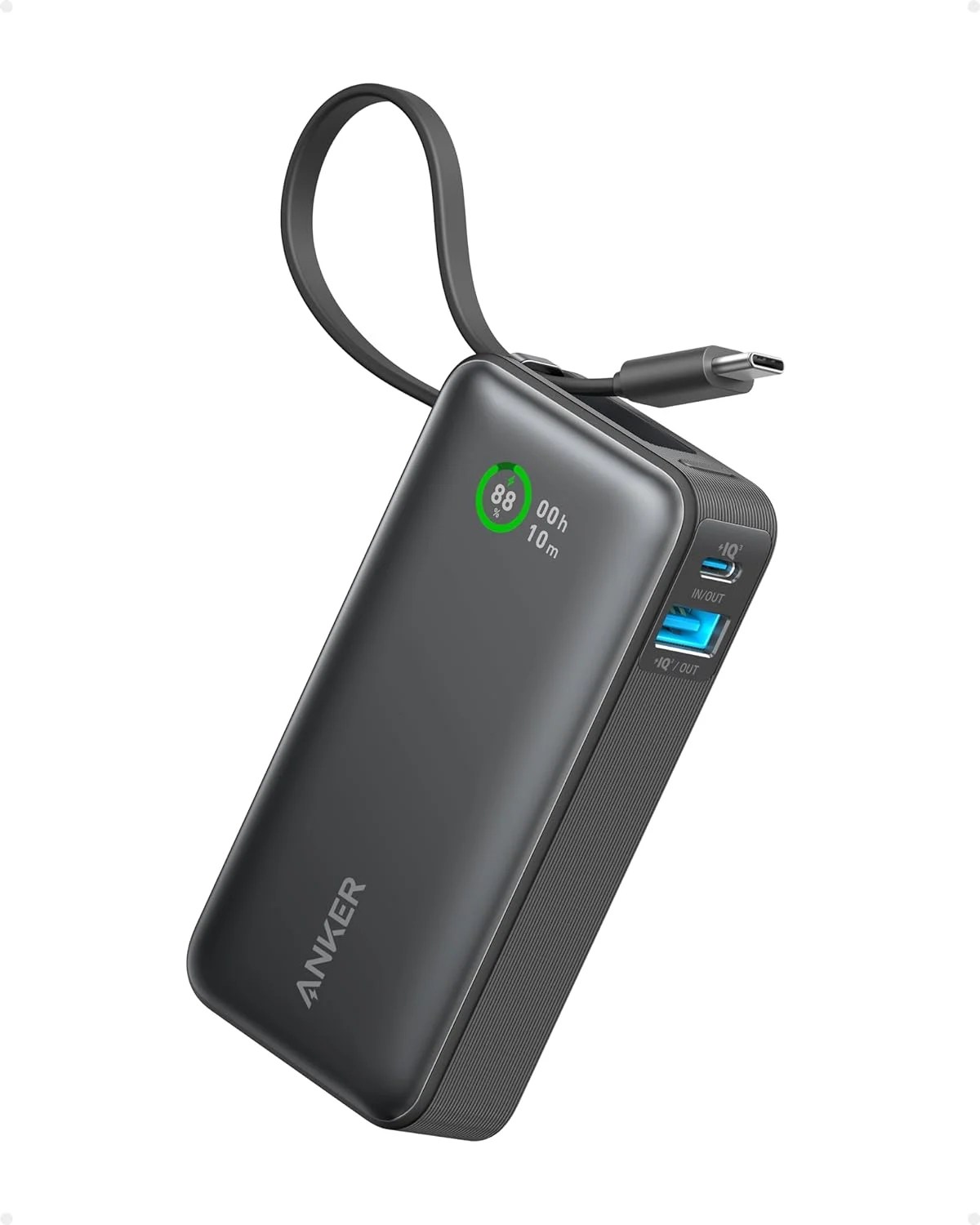 Anker Nano Power Bank 30W 10000 PD with Built-In USB-C Cable