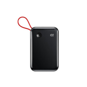 BASEUS Mini S Digital Display 3A Power Bank 10000mAh (With IP Cable) Black PPXF-B01