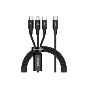 Baseus CAMLT-SC01 Rapid Series 3 In 1 Cable Type-C To iPhone + Type-C + Micro PD 20W 1.5M