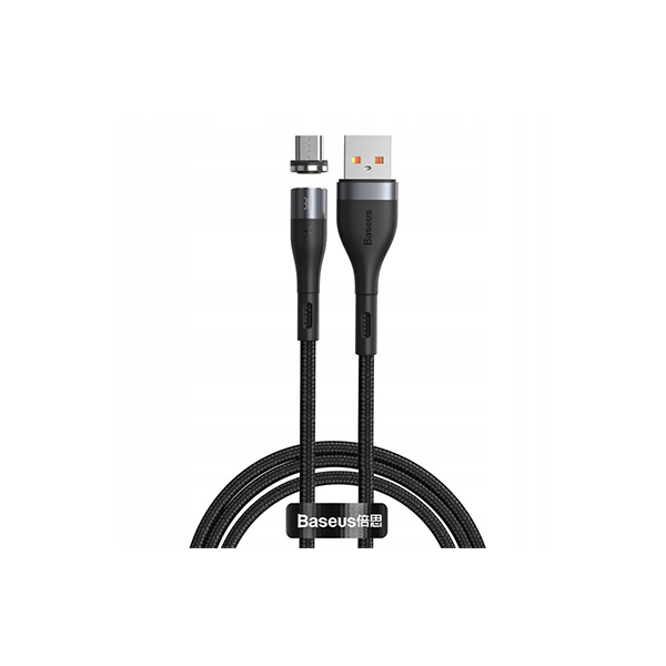 BASEUS Zinc Magnetic Safe Fast Charging Data Cable USB For Micro 2.1A 1M CAMXC-KG1