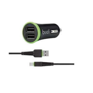 Budi M8J061T Car Charger + Type C Cable