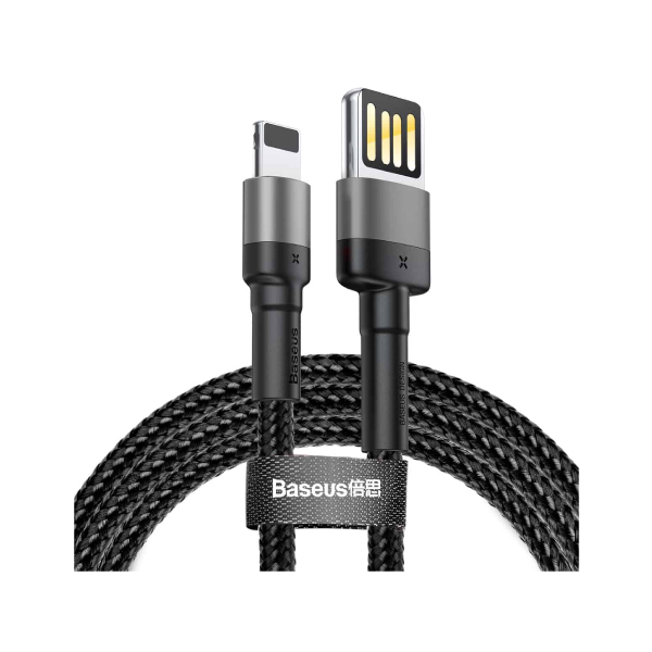 Baseus Cafule Cable (Special edition) USB For iPhone 1.5A 1m Grey+Black – CALKLF-GG1