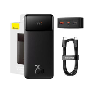 Baseus Charger Powerbank Bipow 20000mAh 2x USB USB-C 25W Black
