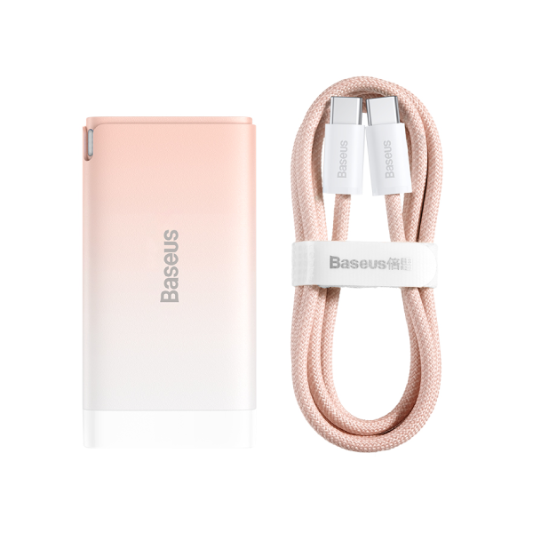Baseus GaN3 Pro 65W 2C+U Fast Charger Peach CCGP050004