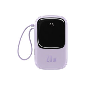 Baseus Qpow Digital Display 20W 20000mAh Quick Charge Power Bank with Lightning Cable