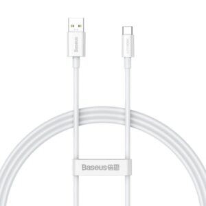 Baseus Superior Series SUPERVOOC USB-A to USB-C 65W 1m cable white – CAYS000901/2