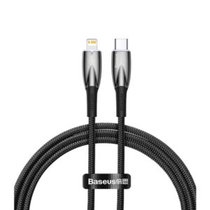 Baseus USB-C Cable for Lightning Glimmer Series 20W 1m – Black