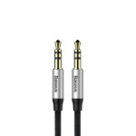 Baseus Yiven M30 stereo audio cable AUX 3.5mm Male Mini jack 1.5 m silver-black (CAM30-CS1)