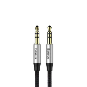 Baseus Yiven M30 stereo audio cable AUX 3.5mm Male Mini jack 1.5 m silver-black (CAM30-CS1)