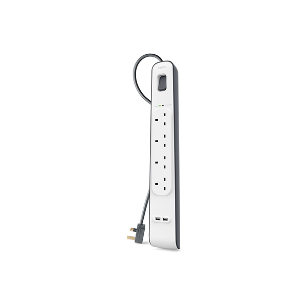 Belkin Surge Plus 4 2USB Multi Power Strip
