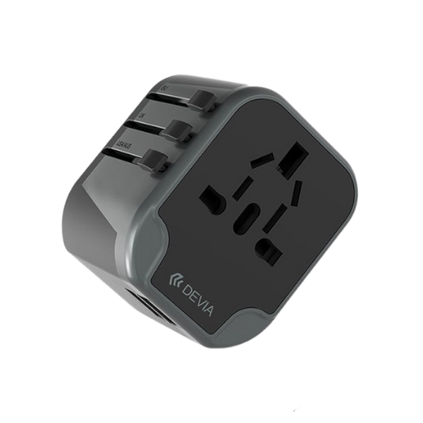 Devia Global Multiple Function Travel Charger Black JY-303B