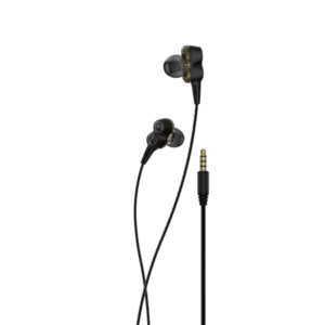 Devia Smart Series Dual Speakers Wired Earphone 3.5mm EM009 Black