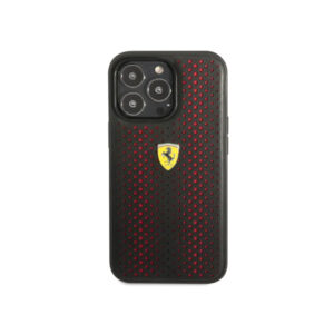Ferrari On Track Perforated Iphone 14 Pro Max Case – Red / Black