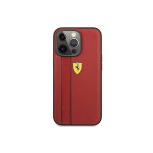 Ferrari Original Leather Back Cover for iPhone 13 Pro Max