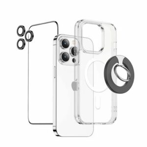Green Lion 4 in 1 Protection Pack for iPhone 15 Pro & Max
