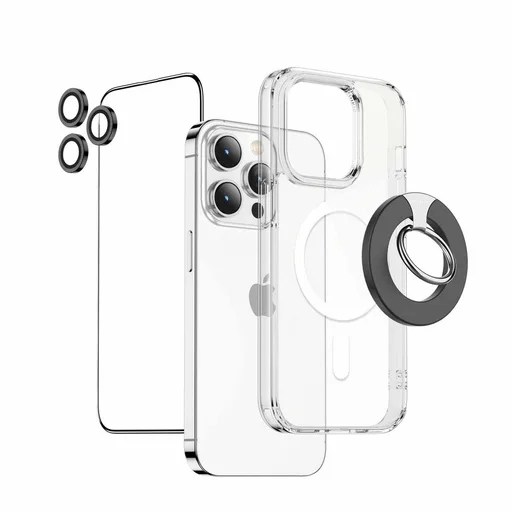 Green Lion 4 in 1 Protection Pack for iPhone 15 Pro & Max