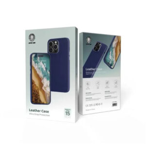 Green Lion Leather Case iPhone 15 Pro/15 Pro Max