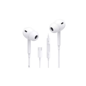 Green Lion Stereo Pro Earphones With Type-C Connector – White