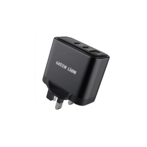 Green Lion Ultra Quick 3 OutPut Compact Charger 50W ( With 2 Cables)
