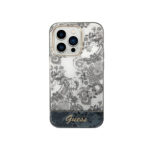 Guess Toile De Jouy Iphone 14 Pro Max Hybrid Case – Grey