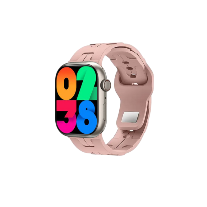 HK9 Mini Smart Watch Silver + Pink (45MM)