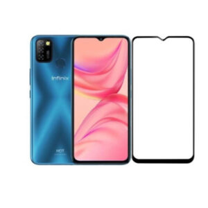 Infinix Hot 10 Lite Full Glue Tempered Glass Screen Protector