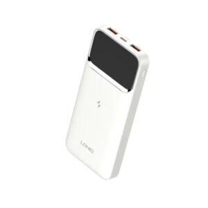 LDNIO PQ12 10000mah 22.5W Digital Display White Color Power Bank 15W