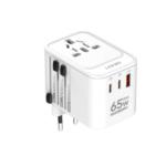 LDNIO Z6 3 USB Ports 65W Gan Travel Adapter