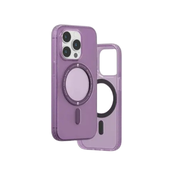 Levelo William MagSafe Clear Case for iPhone 14 Pro Max – Purple