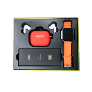 Modio M Ultra Smartwatch With Earbuds (2 straps and Silicone Earbuds case with Hook)