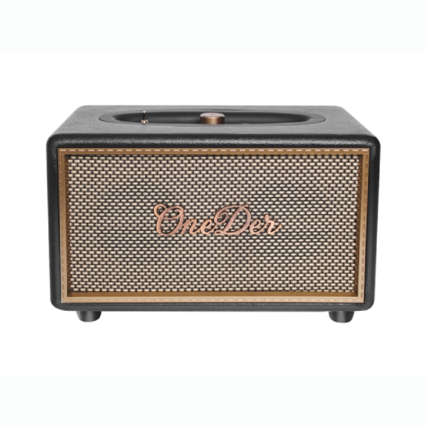 Oneder D6 40W Retro Classic Wooden Portable Outdoor Bluetooth Speaker