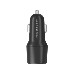 Powerology 38W Ultra-Quick Dual Port Car Charger PCCSR005-C