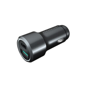 Powerology USB C Car Charger Dual Port 43W Type C PD Fast Power Delivery and Quick Charge 3.0