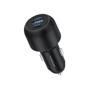Powerology Ultra-Quick Car Charger 130W with 0.9m 3ft Type-C To Type-C Cable – PCCSR007-C
