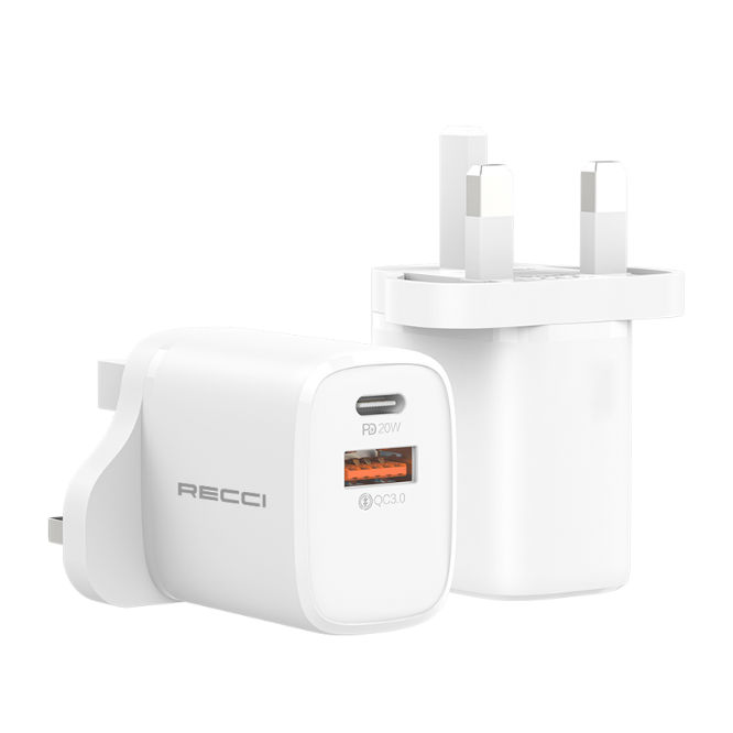 Recci RC30U 20W Travel Fast Charger