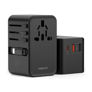 Recci RCG-P06 PD 35W Universal Fast Charger Black