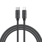 Recci RS18CL PD 30w Voyage Series Type-C To Lightning 1.5m Cable Black