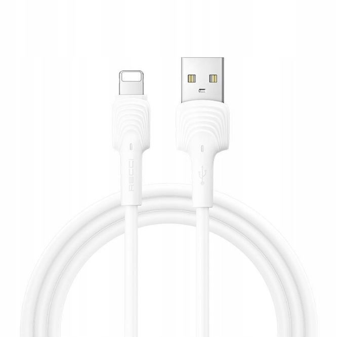 Recci RTC-N26L Wave Lightning 1m Cable – White