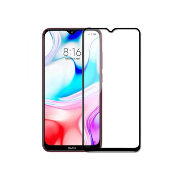 Redmi 8 Full Glue Tempered Glass Screen Protector