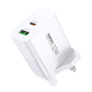Remax RP-U122 33W A+C 3 Pin Fast Charger – White