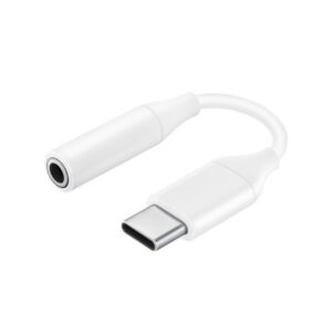 Samsung Headphone Adapter 3.5mm Mini Jack (Female) – USB Type C (Male) White