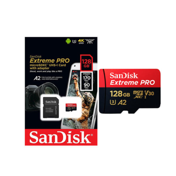 SanDisk Extreme Pro Micro SDXC 128GB Memory Card