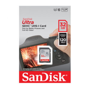 SanDisk Ultra 32GB SDHC 120 MB/S UHS-I Memory Card