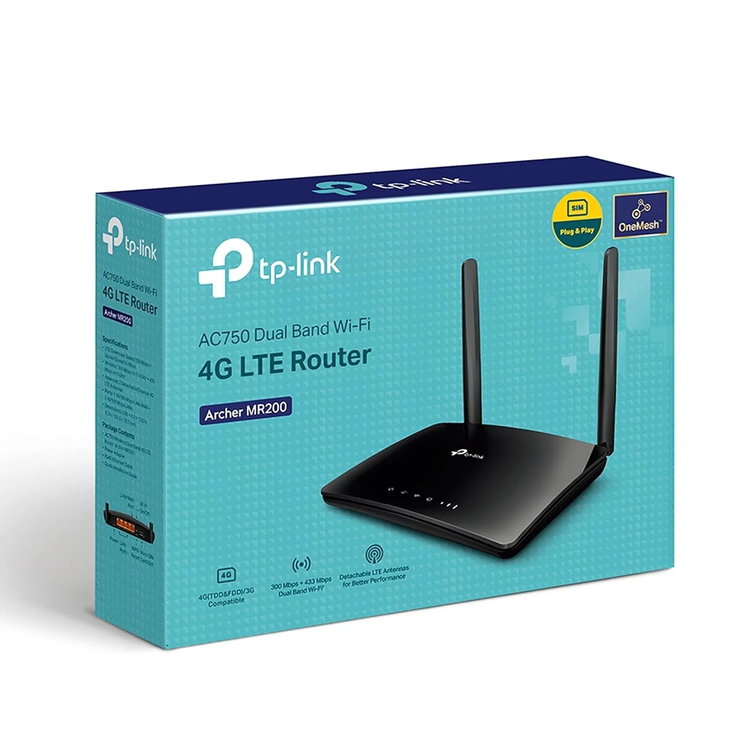 TP-Link Archer MR200 | AC750 Wireless Dual Band 4G LTE Router