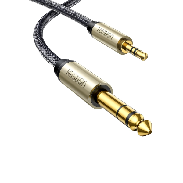 Ugreen 10625 3.5mm Male To 6.35 Male Stereo Audio Cable 1M