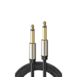 Ugreen 10638 6.35mm Male to Male Stereo Auxiliary Aux Audio Cable – 2M – Gray